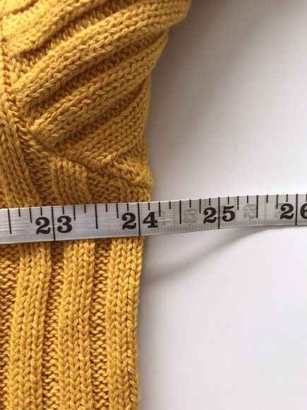 Bonprix Mustard Long Sleeve Soft Knit Jumper Dress Size 22/24 - Picture 6 of 7